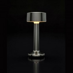 LuminaiLuminaire de Table Imagilights Led Sans Fil Collection Moments Lava Grey Cylindre