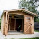 Habrita Solid Wood Garden Shelter 7.42 sqm with steel roof