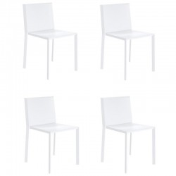Set van 4 witte Vondom Quartz stoelen