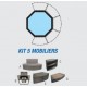 Möbel-Kit 5 Module für Spa Octopus 4 bis 6 Sitzplätze NetSpa
