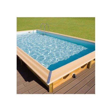 Pool Wood Ubbink Azura 400x750 H130 Liner Bege