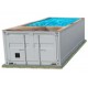 Piscine Container CosyPool Nage Plus 244x605 H150 rectangle CosyPool