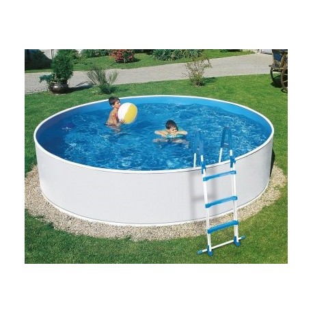 Swimming pool Azuro Round Graphite-white 360x120