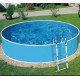 Swimming pool Azuro Round Graphite-white 360x120