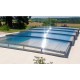 Pool Enclosure Low Telescopic Shelter Tapia ready to install for pool 800 x 400