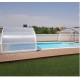 Abri de Piscine Cintrè Abrisol télescopique Malta prêt à poser pour piscine 600 x 300