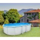 PiscPiscine hors sol TOI Ibiza Compact ovale 640x366x132 avec kit complet blanc
