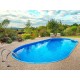 Oval Pool Ibiza Azuro 900x500 H150 with Sand Filter