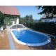 Piscine Ovale Ibiza Azuro 12mx6m H150cm Enterrée avec Filtre à sable