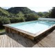Pool Wood Sunwater 550x300 H140cm Blue Liner Ubbink