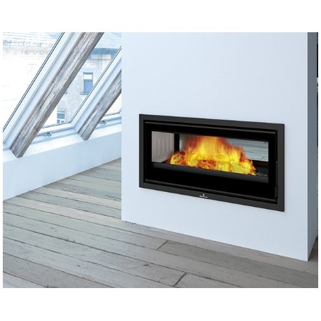 Wood insert Bronpi Cairo 110-D Double Face Vision 15kW with turbine