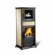Houtkachel met Nordica Extraflame Rossella oven plus 6.5kW room