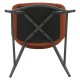 Set van 2 stoelen Werkblad Eme stof gesp Karamel Base Metal VeryForma