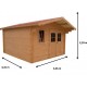 Habrita Solid Wood Garden Shelter 16 m² e tábuas de 28mm
