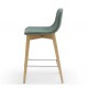 Conjunto de 2 Cadeiras Bancada Aty Base de Tecido Verde Ash VeryForma
