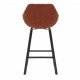 Set van 2 stoelen draaibaar werkblad Soft VeryForma Caramel Stof