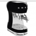 Smeg Espresso Kaffeemaschine 50er Jahre Schwarz Chrom
