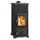 La Nordica Emiliana Steel 6.5kW wood-burning stove anthracite black