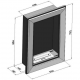 SIMPLEfire Frame 550 Caminetto a bioetanolo nero con 1 finestra