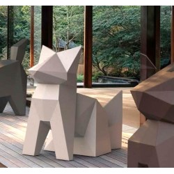 Projeto da estátua Fox Kitsune Origami Vondom