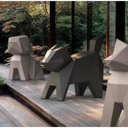 Diseño de estatuas Gatito Koneko Origami Vondom